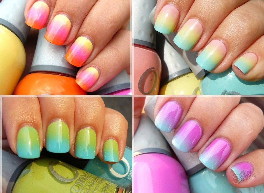 How to make the gradient of the nails