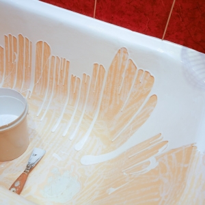 Фото как покрасить ванну в домашних условиях