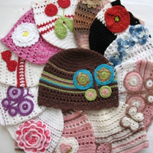Запас foto лятна шапка за момиче плетене