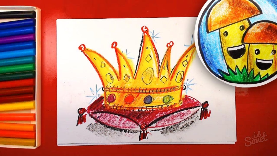Cara menggambar mahkota