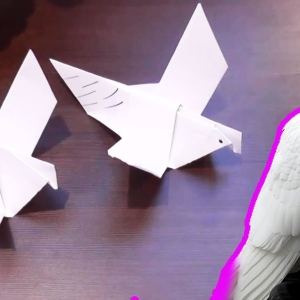 چگونه کبوترها را از کاغذ با دست خود بسازید؟