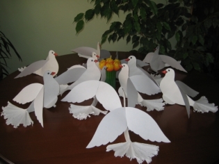 How to make a dove of paper
