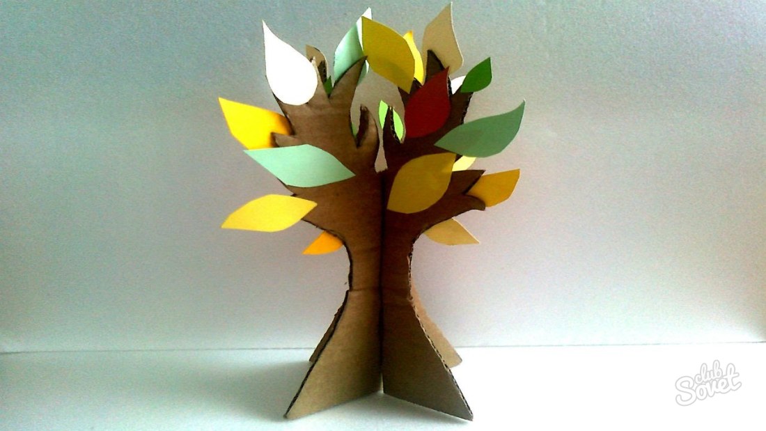 วิธีทำต้นไม้ปริมาตรออกจากกระดาษ