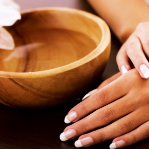 Stock Foto Baths for nail growth