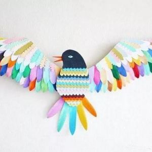Fotografija kako napraviti pticu s papira