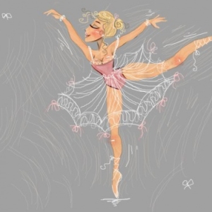Foto Ako kresliť Ballerina
