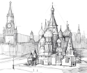 How to draw a city pencil