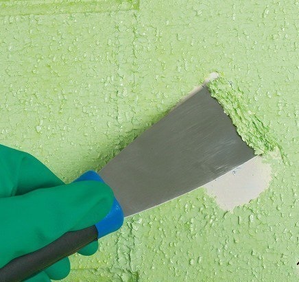 Как удалить краску со стены