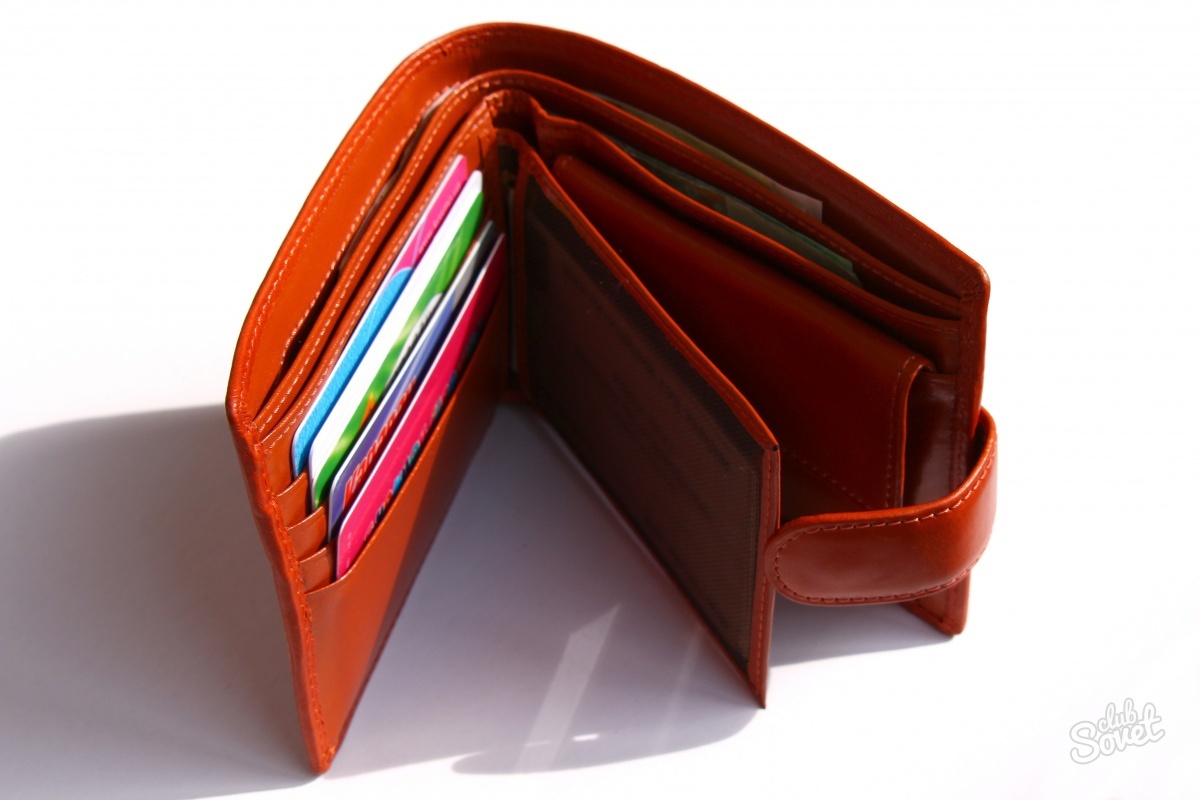 En plånbok med kreditkort