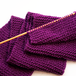 Stock Foto Steer Aiguilles à tricoter, comment tricoter