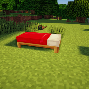 ภาพถ่ายวิธีทำเตียงใน Minecraft