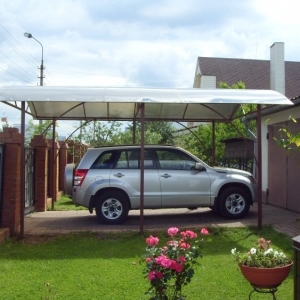 Photo how to make a canopy in the country
