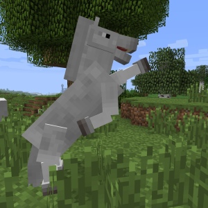 Wie man ein Pferd in Minecraft zäht