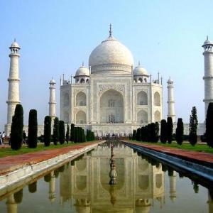 Foto, že vo vnútri Taj Mahal