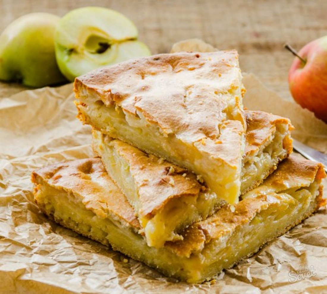 Tsvetaevsky jablečný koláč - krok za krokem recept