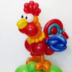 How to make a rooster from the balls?