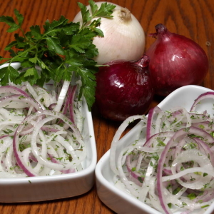 Photo how to marina onions in vinegar