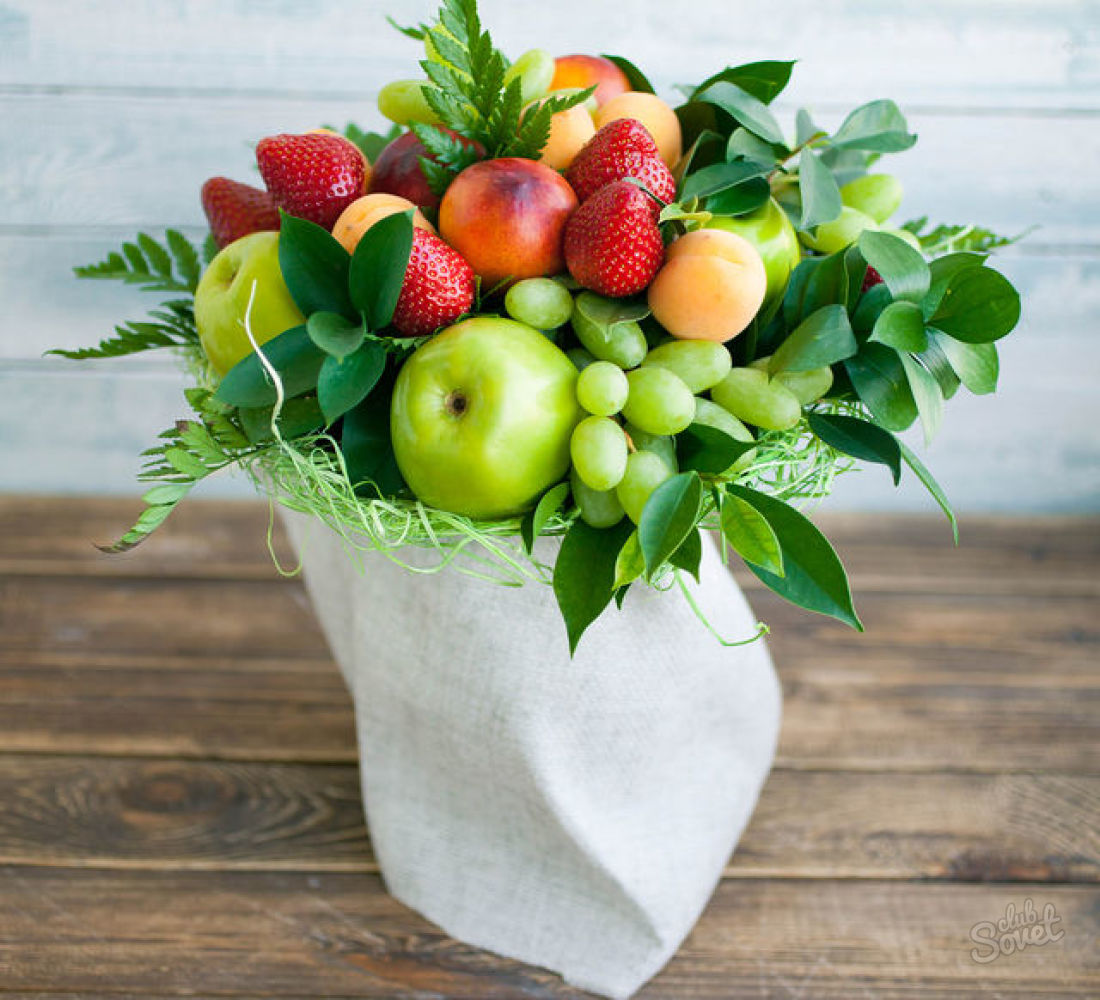 How to make a bouquet of fruit