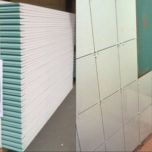 Stock Foto How to put tiles on plasterboard
