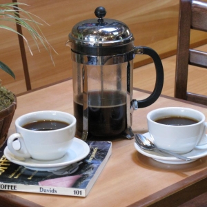 ภาพถ่ายวิธีการชงกาแฟใน Franch Press