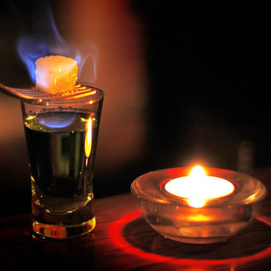 Photo how to drink black absinthe