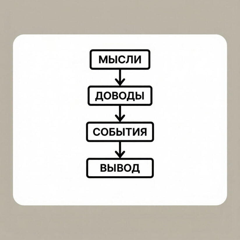 Как развивать логическое мышление Логическое мышление основывается на построении цепочки последовательностей, доводов, событий, что помогает делать определенные выводы, принимать правильные решения. Если у человека хорошо развито логическое мышление