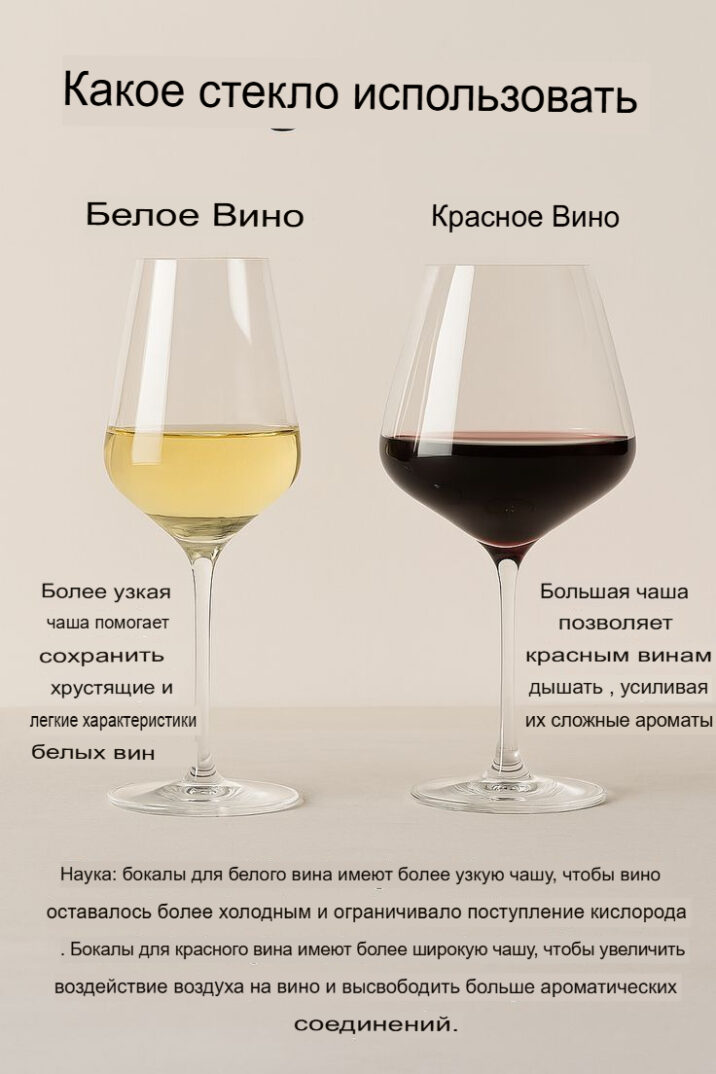 белое и красное вино из чего пьют