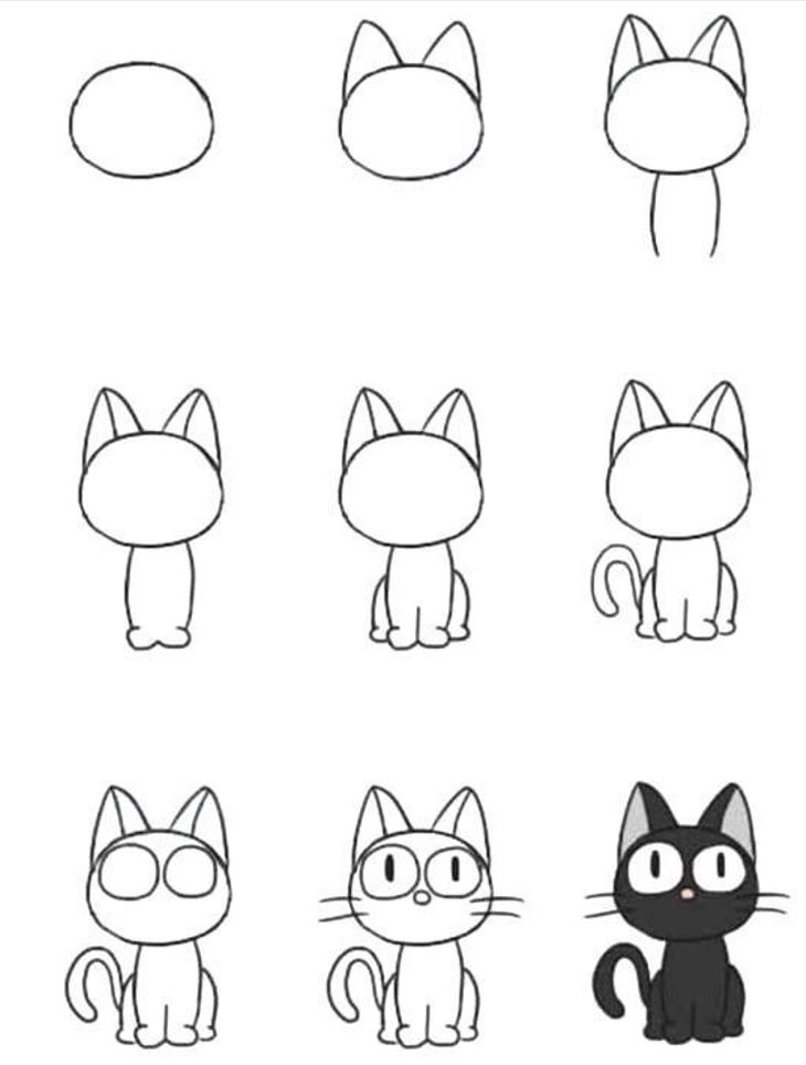 котенок гав как его нарисовать эскизы рисунка