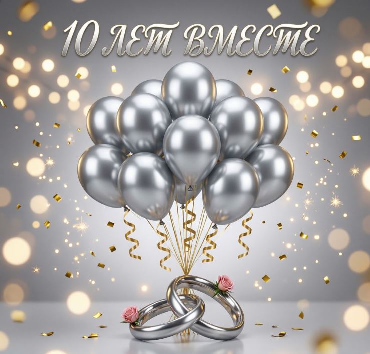 10 лет свадьбы — какая это годовщина: оловянная и розовая свадьба