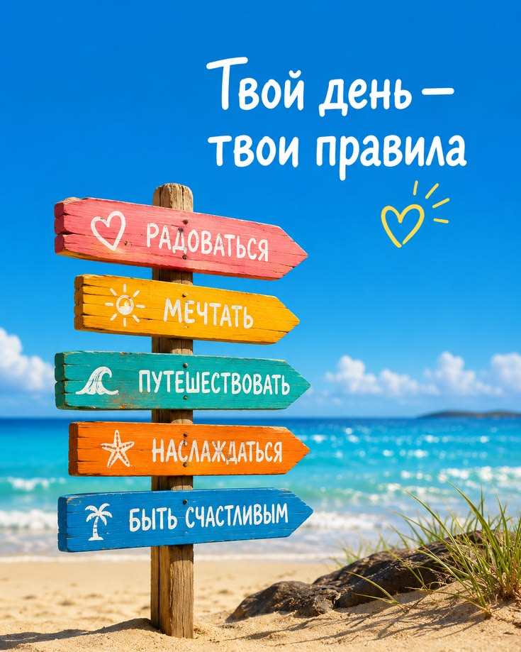 твой день твои правила открытки тематические